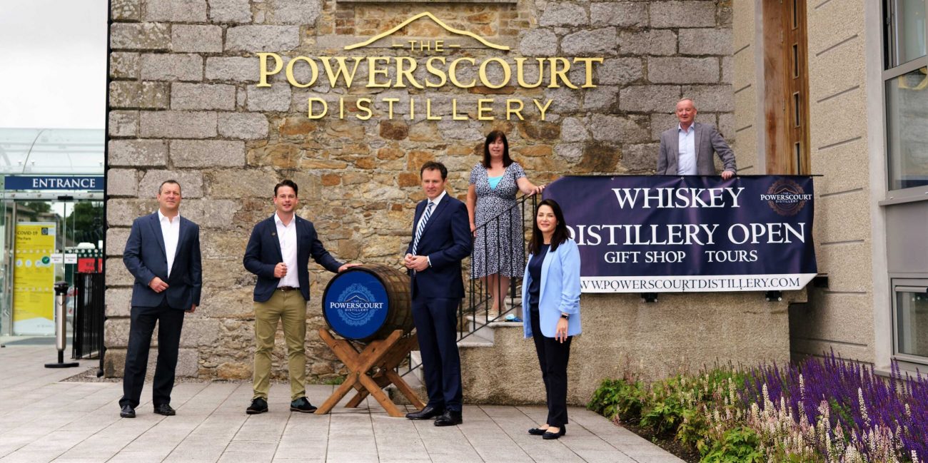 Visit by Minister for Agriculture, Food and the Marine, Charlie McConalogue TD to Powerscourt Distillery